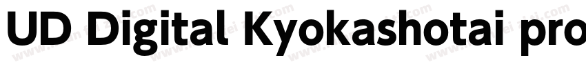 UD Digital Kyokashotai pro字体转换